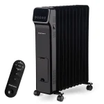 Calorifer electric cu ulei Rohnson R2511-22, 2500 W, 11 elementi, protectie supraincalzire, termostat reglabil, temporizator 1-9 H, telecomanda, negru