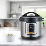 Multicooker Rohnson R2875, 1000W, 6L, Display digital , 9 programe, timer 60min, start intarziat pana la 24h, oprire automata, protectie la supraincalzire, maner termoizolat, presiune reglabila, suport cu capac pentru depozitare verticală - imagine 2