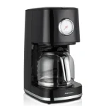 Cafetiera Rohnson R950 Nostalgia, 900W, carafa sticla, 1.5 l, oprire automata, sistem antipicurare,  functie mentinere la cald, suport filtru detasabil, protecție la supraîncălzire, culoare negru - imagine 4